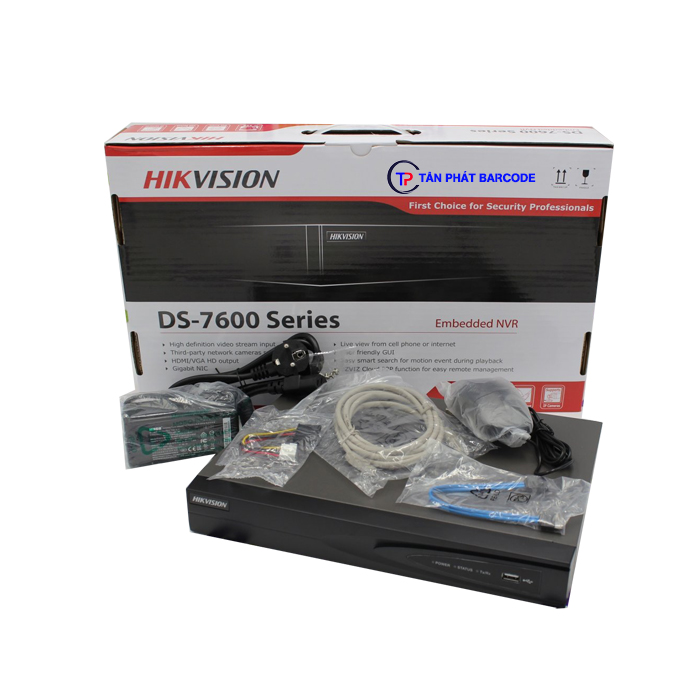 Đầu ghi hình IP 8 kênh Hikvision DS-7608NI-K1(C) dau ghi hinh ip hikvision DS 7604NI K1 tanphatbarcode 3 2
