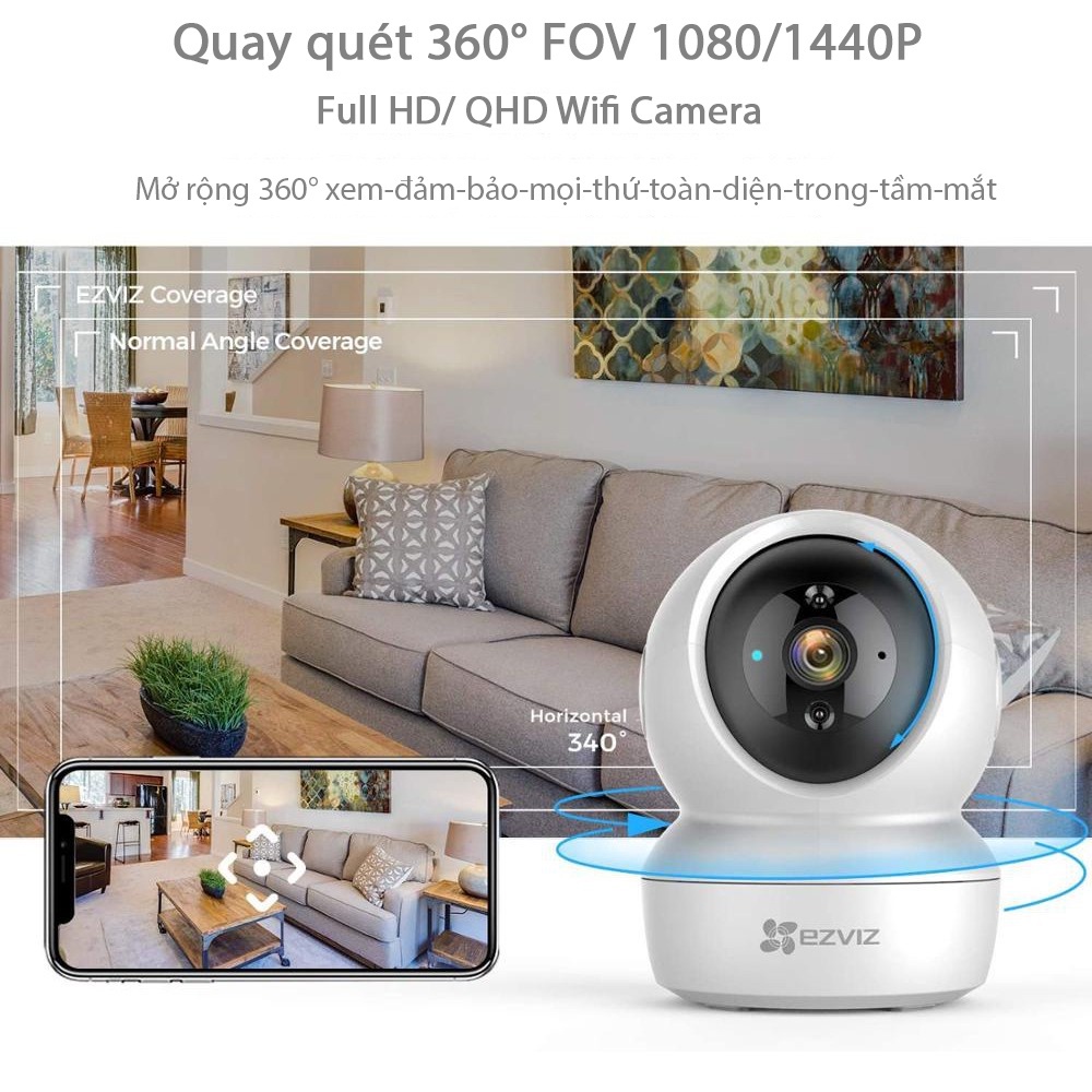 Camera IP Wifi EZVIZ C6N 4MP quay quét thông minh 07152efef97b3e76cac2a486c8c34e3c