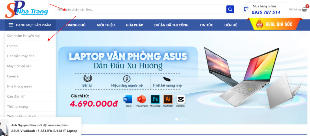 Hướng dẫn mua hàng tại SP Nha Trang 1