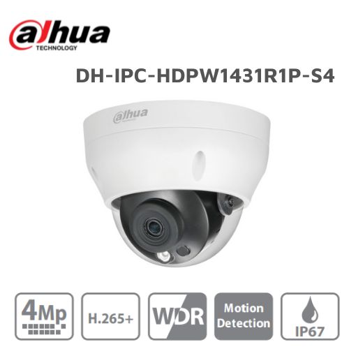 Camera IP 4MP DAHUA DH-IPC-HDPW1431R1P-S4 DH IPC HDPW1431R1P S4