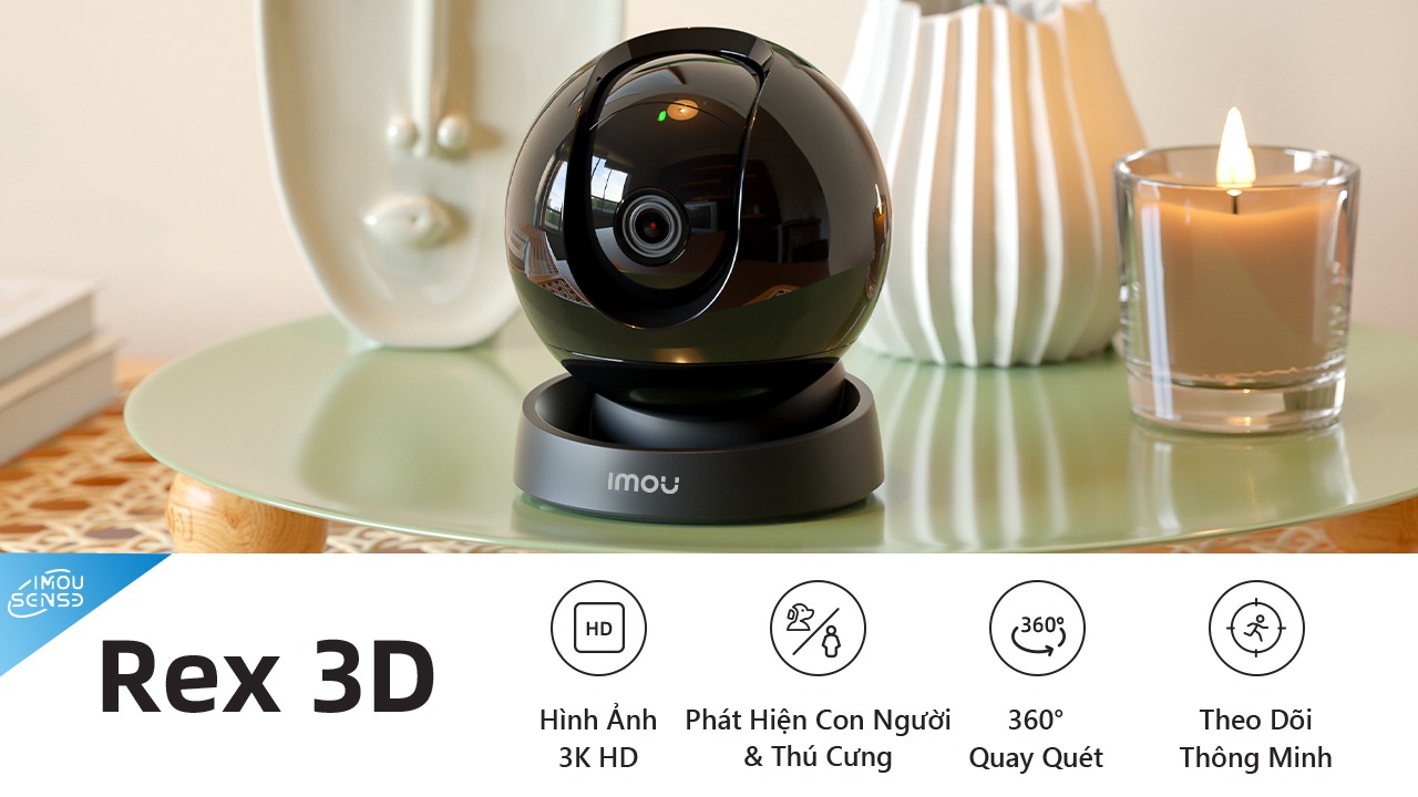 Camera IMOU REX 3D trong nhà IPC-GS2DP-3K0W 3MP REX 3D