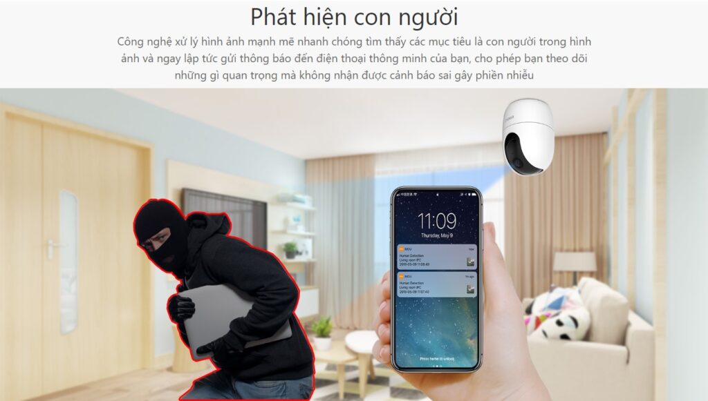Camera Wifi 4MP IMOU IPC-A42P-D-V2 camera ip wifi imou ipc a42p d v2 h265 4m mota3