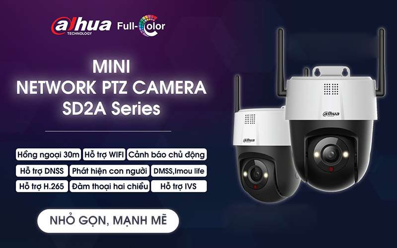 Camera PTZ Wifi 5MP DAHUA DH-SD2A500-GN-AW-PV camera ptz wifi 2mp dahua dh sd2a200 gn aw pv