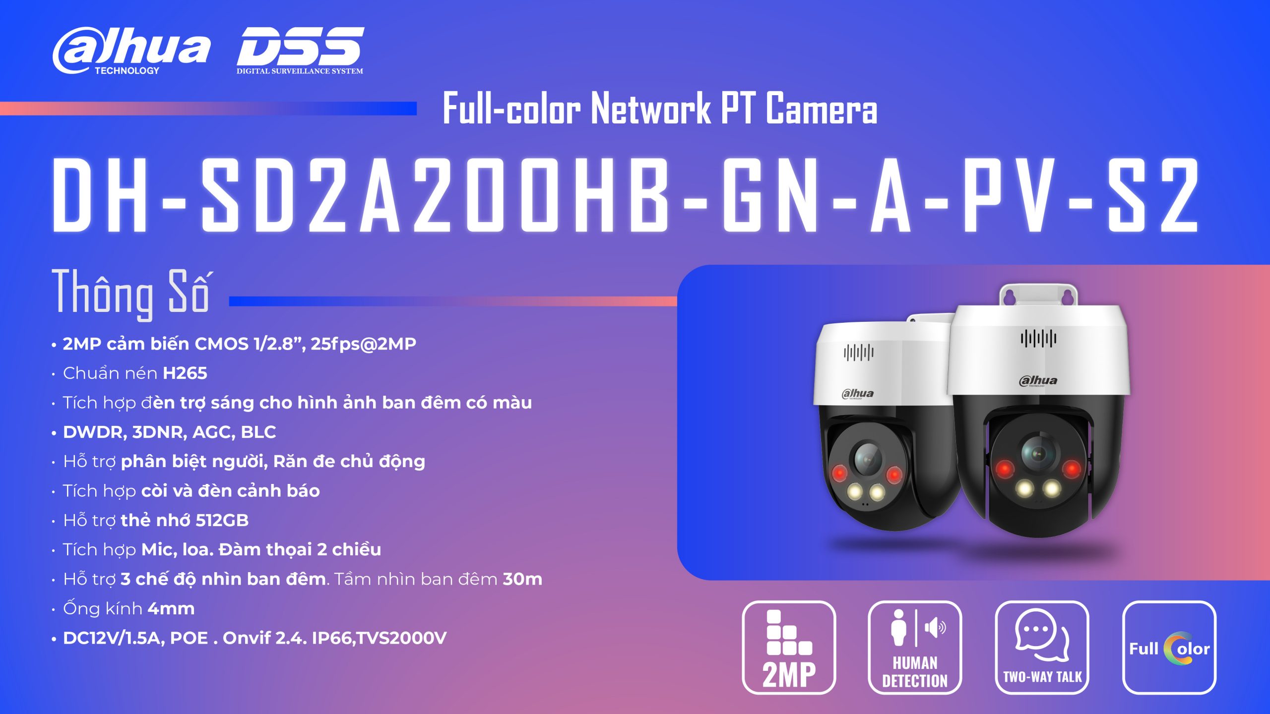 Camera IP PTZ 2MP DAHUA DH-SD2A200HB-GN-A-PV-S2 d749874be2cedf2db43c1008f6915877
