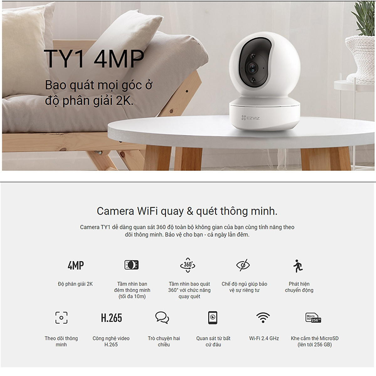 Camera IP Wifi EZVIZ TY1 4MP quay quét thông minh dfd083e76ce64e903aadabcbeb94cda9