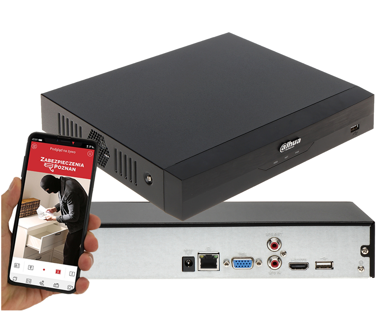 Đầu ghi hình IP 4 kênh DAHUA DHI-NVR2104HS-I2 rejestrator ip dahua na 4 kamery nvr2104hs i2 wizsense 01